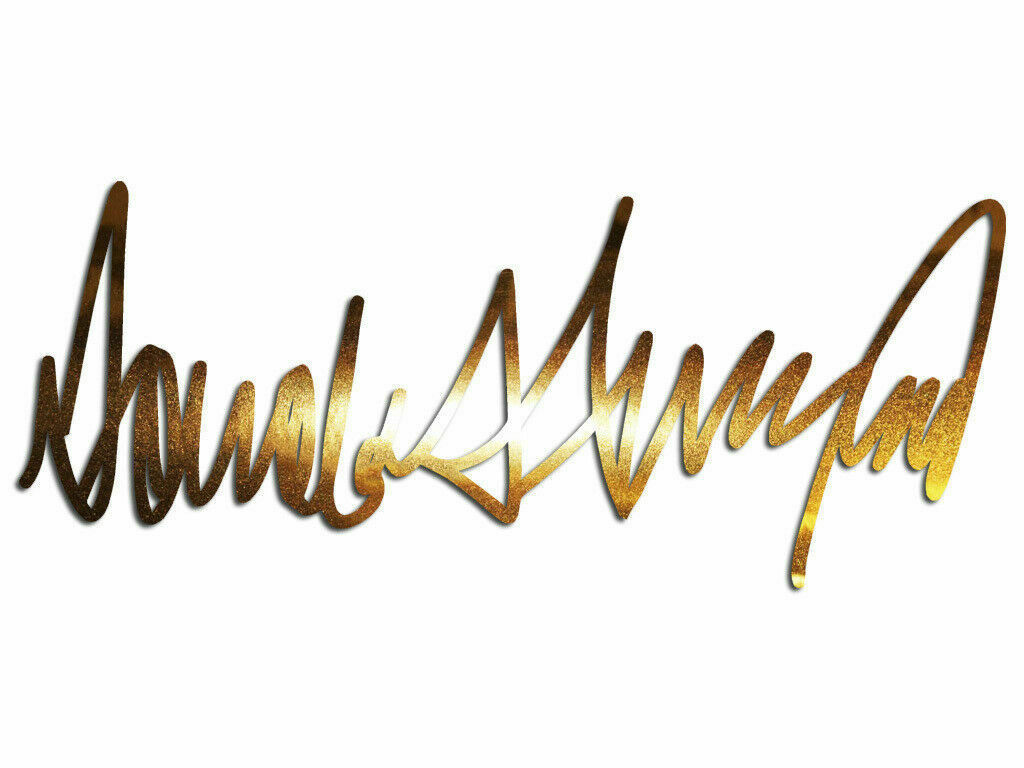 Donald Trump Signature Sticker Decals (not printed)