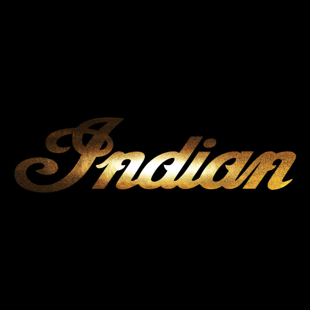 Indian Gold Chrome Sticker Decals (not printed)