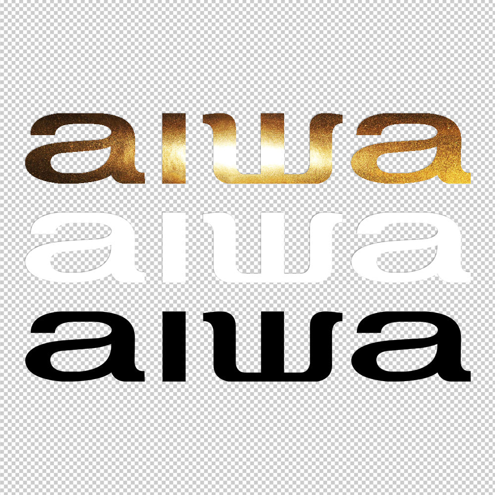aiwa car sticker