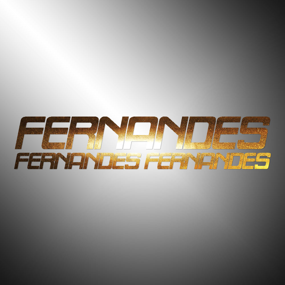 Fernandes Guitars 3X Sticker Decals (not printed)