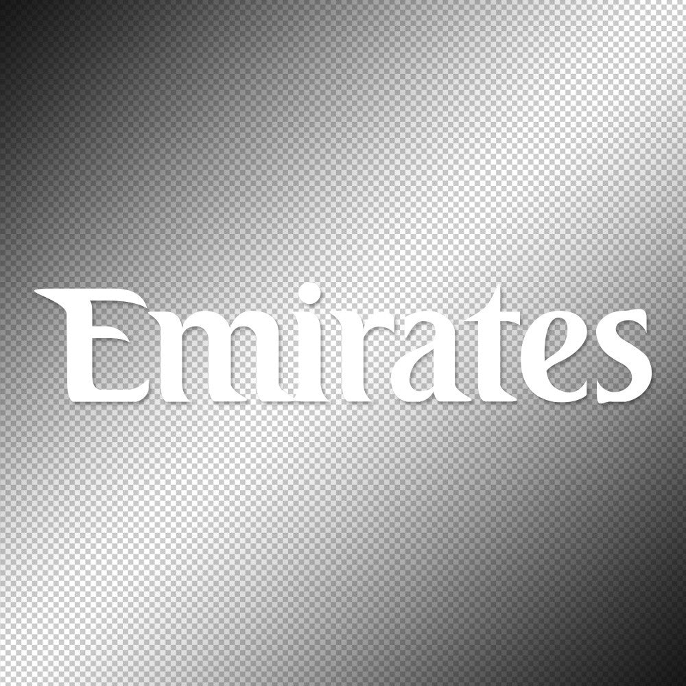 Emirates Airlines Sticker Decals (die cut not printed)