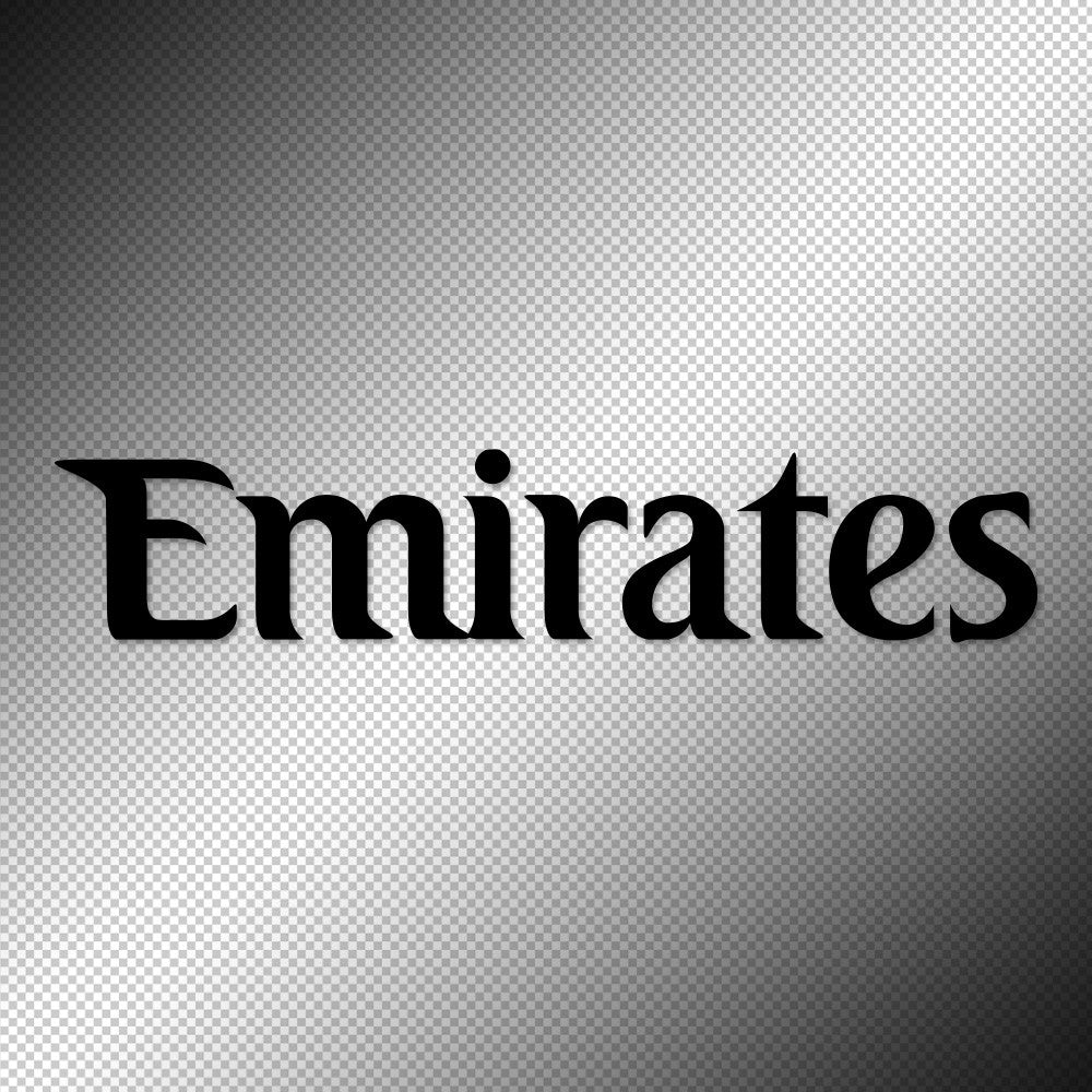 Emirates Airlines Sticker Decals (die cut not printed)