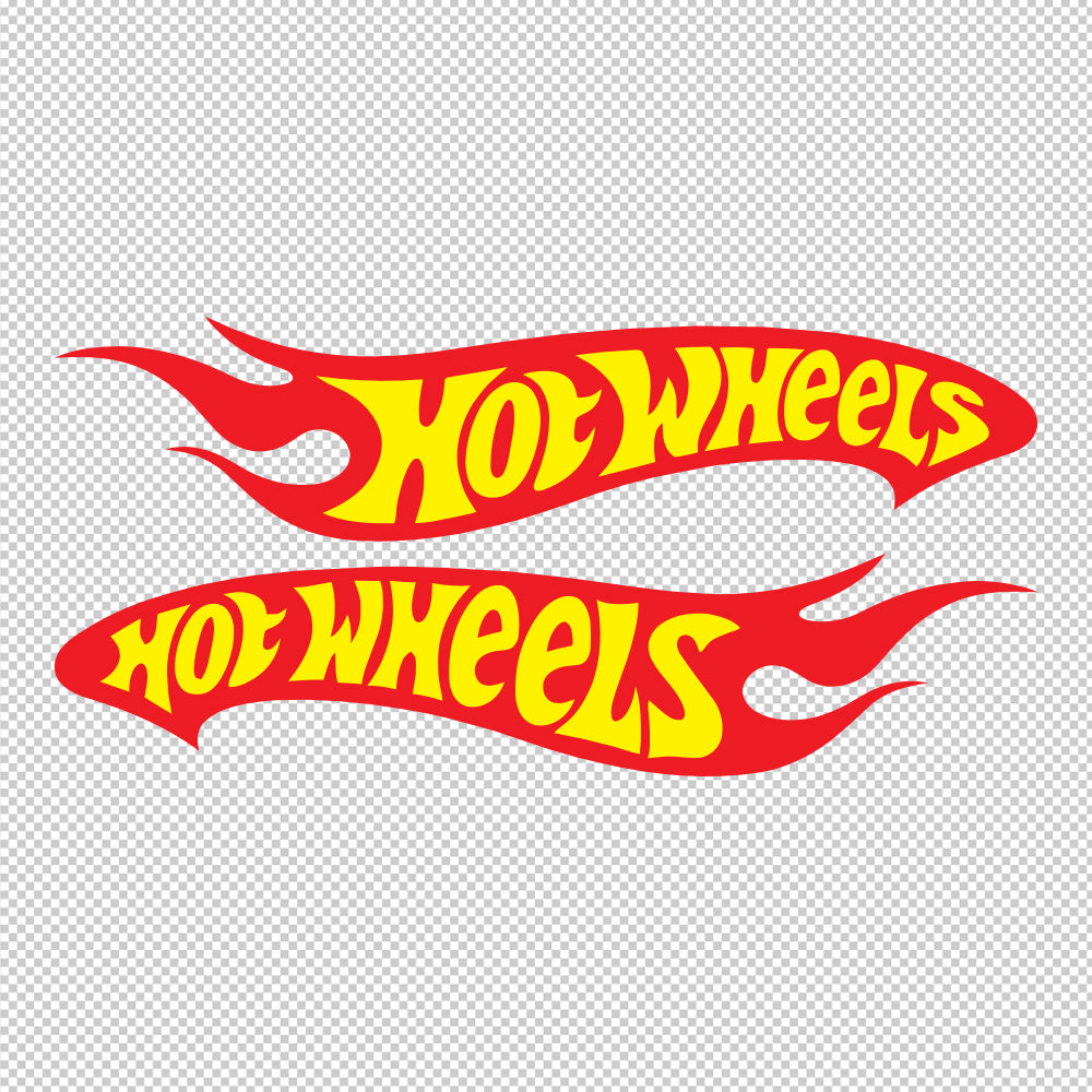 Hot Wheels Decals (not printed) dual color