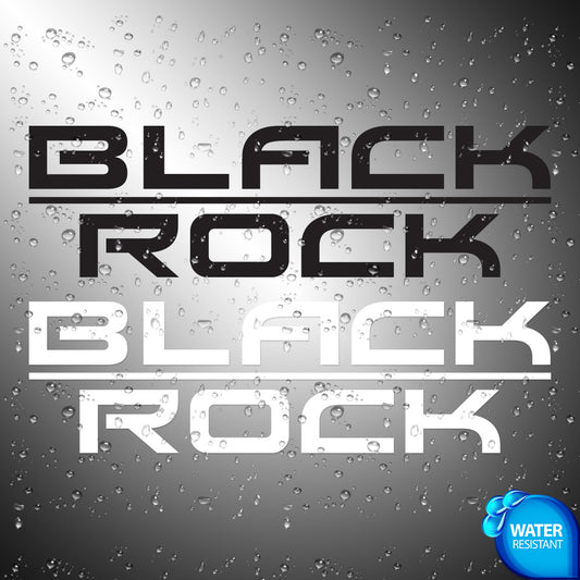 Black Rock Sticker Decals (not printed) Wheels