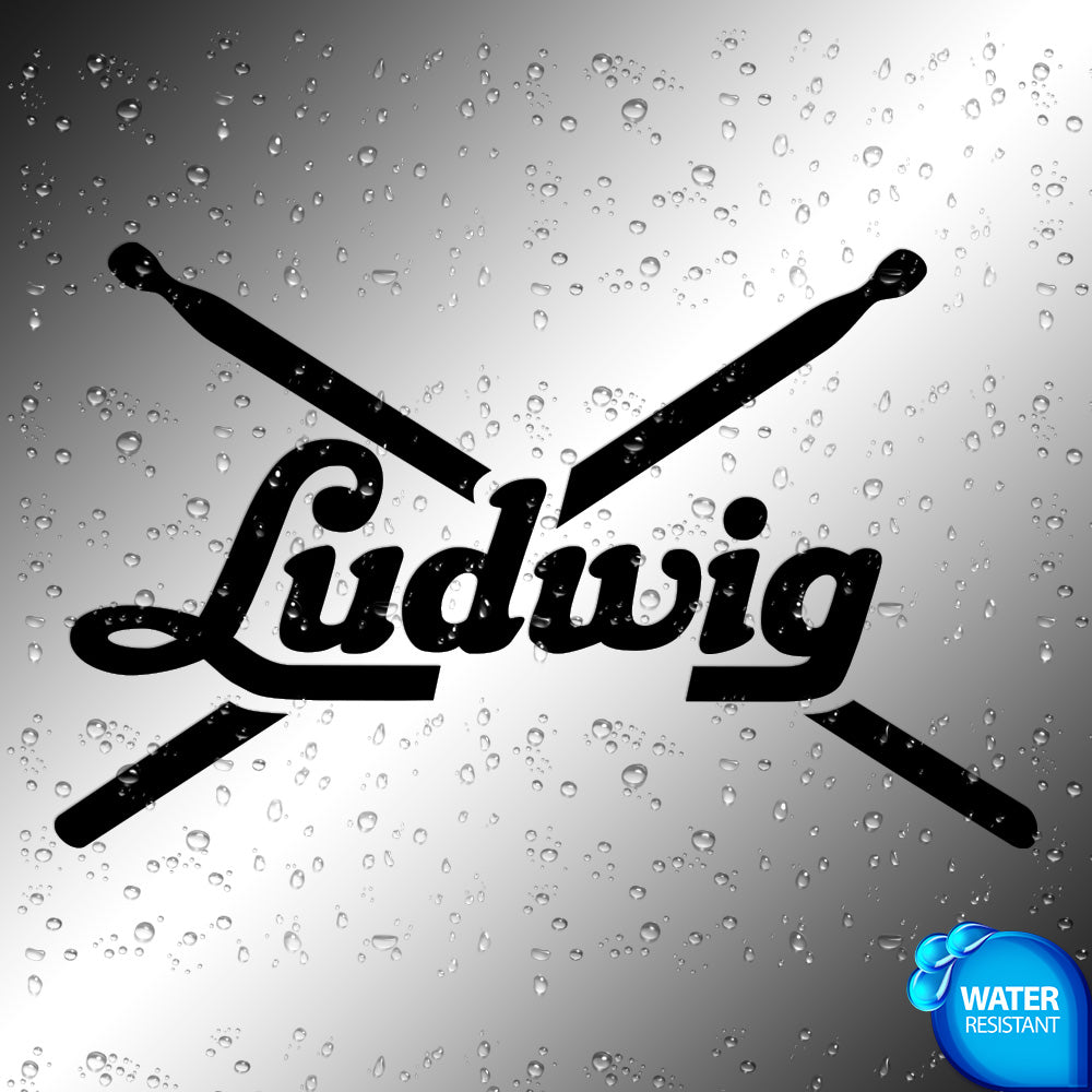 Ludwig Sticker Decals Large (not printed) 8 inches wide