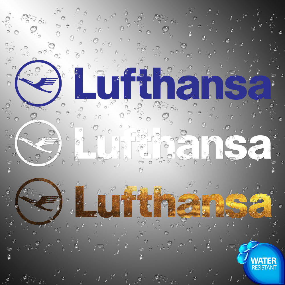 Lufthansa Airlines Sticker Decals (die cut not printed)