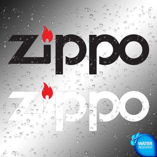 Zippo Large Sticker Decals (not printed) dual color