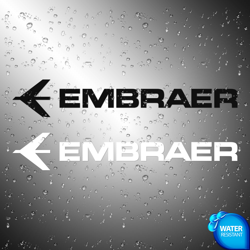 Embraer Sticker Decals (die cut not printed)