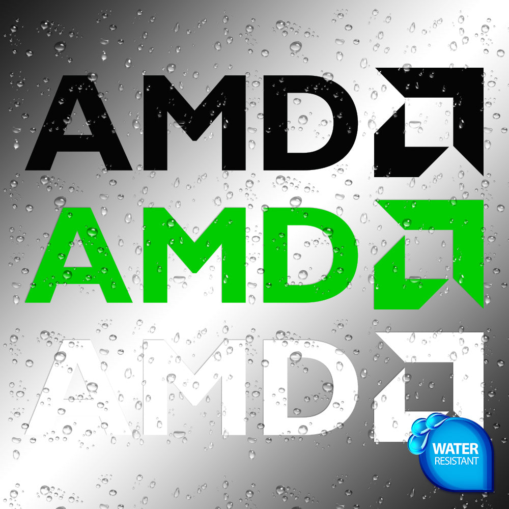 AMD Sticker Decals for pc build