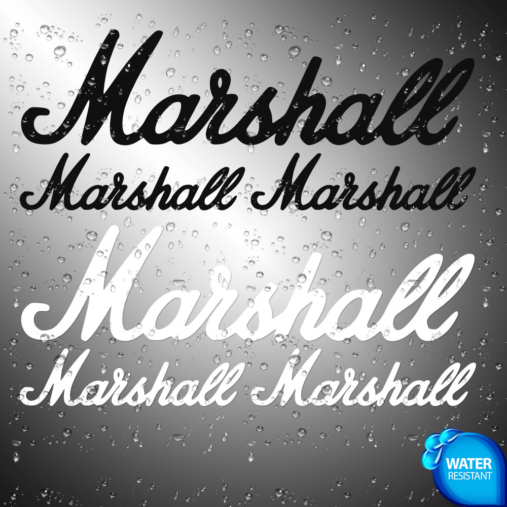 Marshall 3X Sticker Decals (not printed)