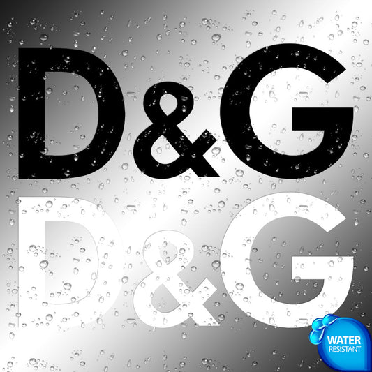 D & G Sticker Decal (not printed) Large