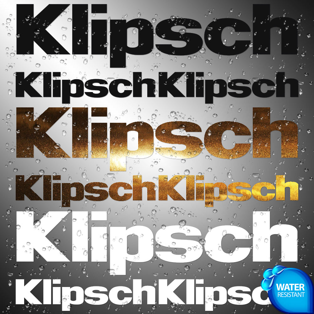 Klipsch 3X Sticker Decals (not printed)
