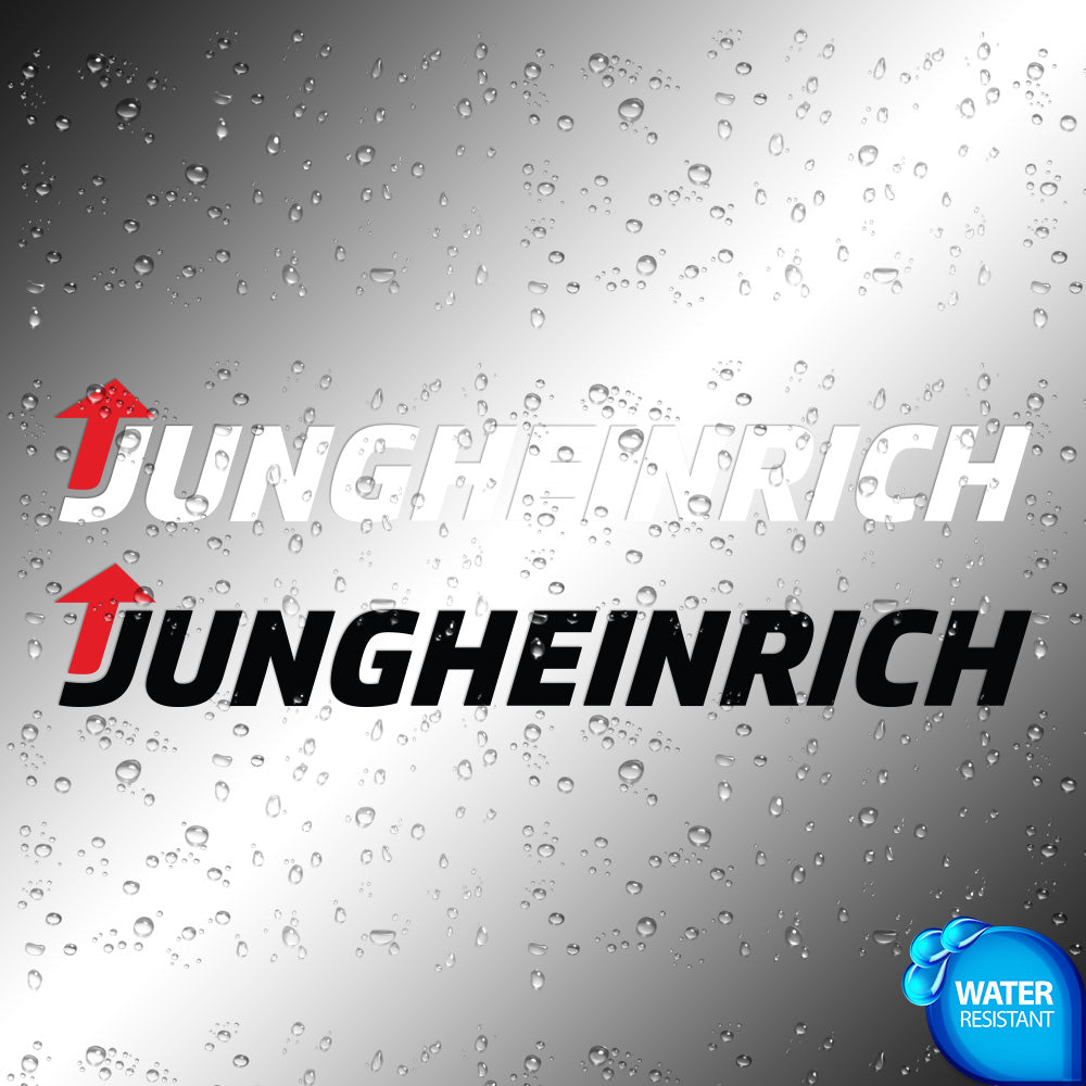 Jungheinrich Sticker Decals (not printed) dual color