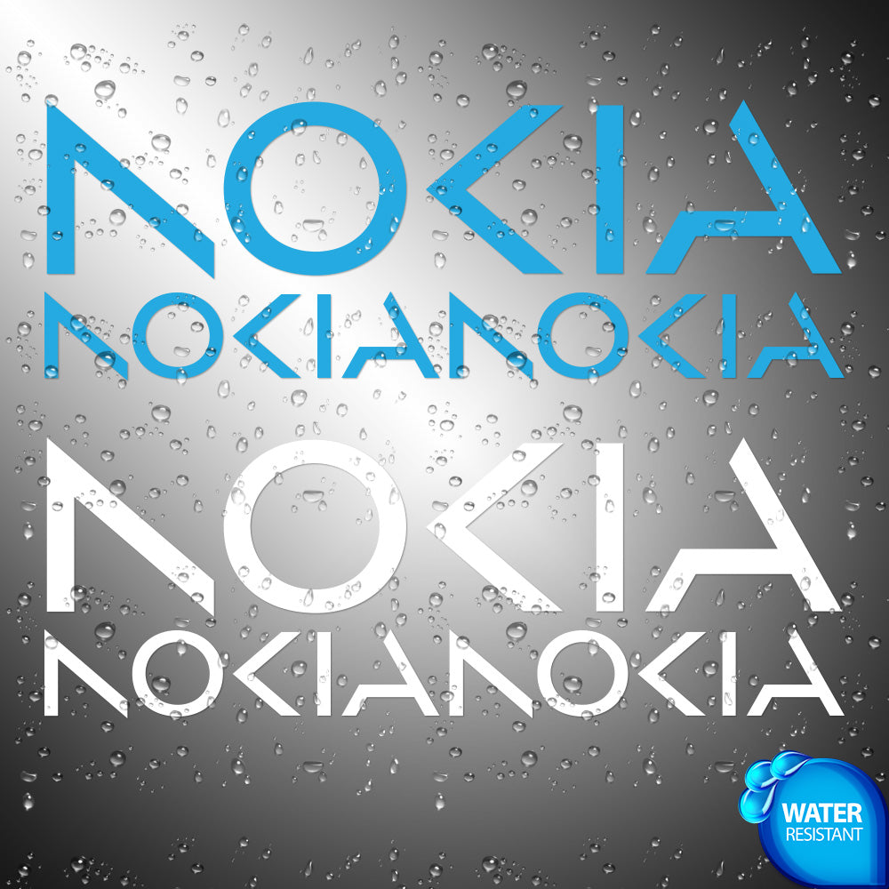 Nokia  3X Sticker Decals (not printed) dual color