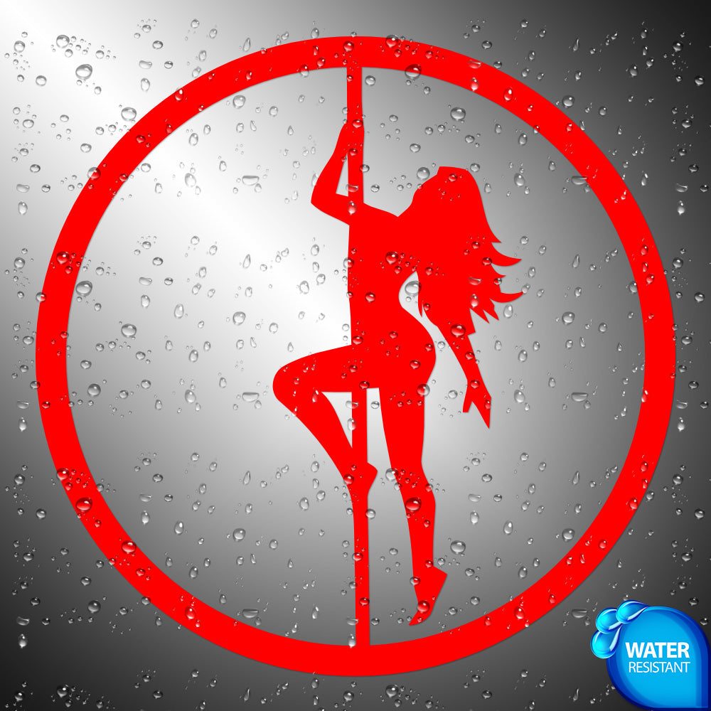 Sexy Pole Dancer Sticker Decals (die cut not printed)