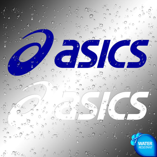 Asics Sticker Decals (die cut not printed)