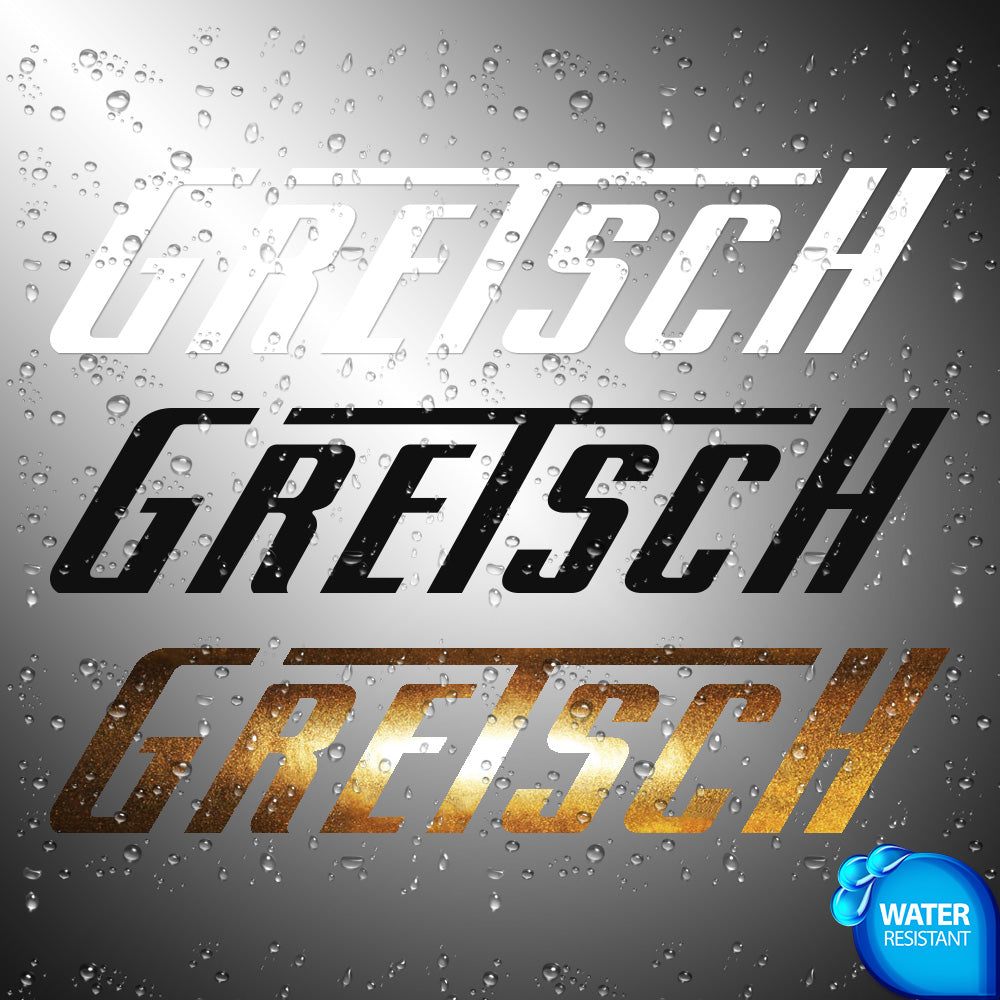 Gretsch Sticker Decals (die cut not printed)