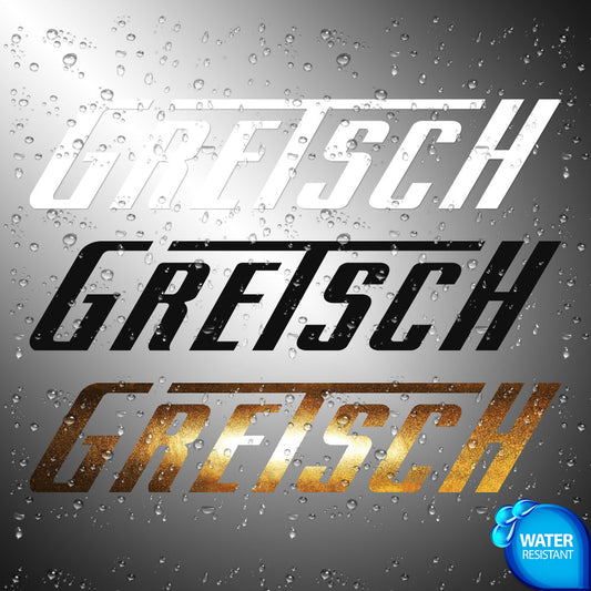 Gretsch Sticker Decals (die cut not printed)
