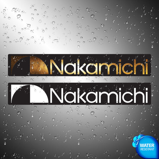 Nakamichi Sticker Decals (not printed) dual color