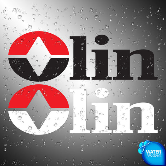 Olin Sticker Decals (die cut not printed) dual colors ammo