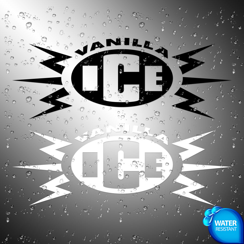 ICE ICE BABY Sticker Decals (not printed)