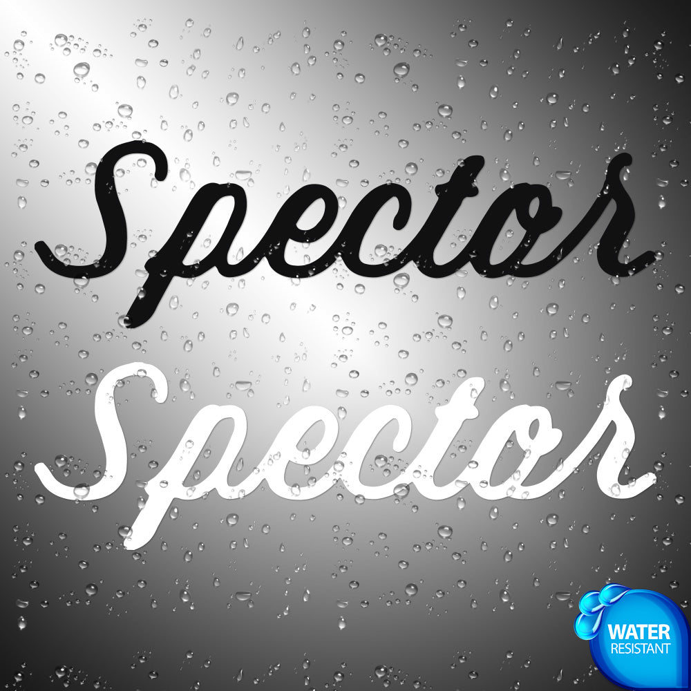 Spector Bass Guitars Sticker Decals (not printed)