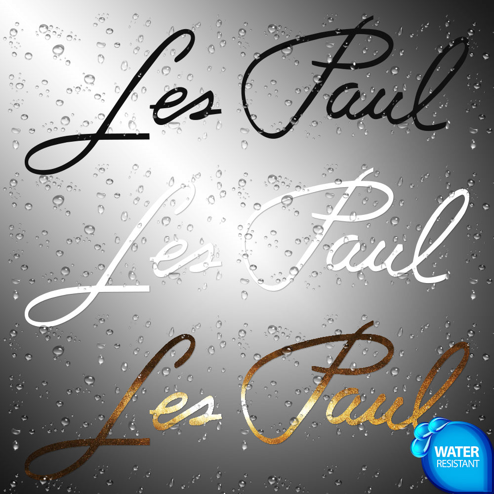 Les Paul Guitars Sticker Decals (not printed)
