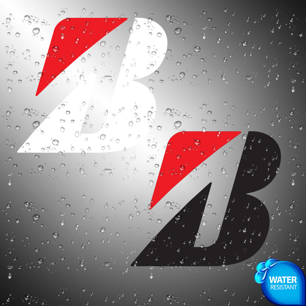 Bridgestone Sticker Decals (die cut not printed) dual colors