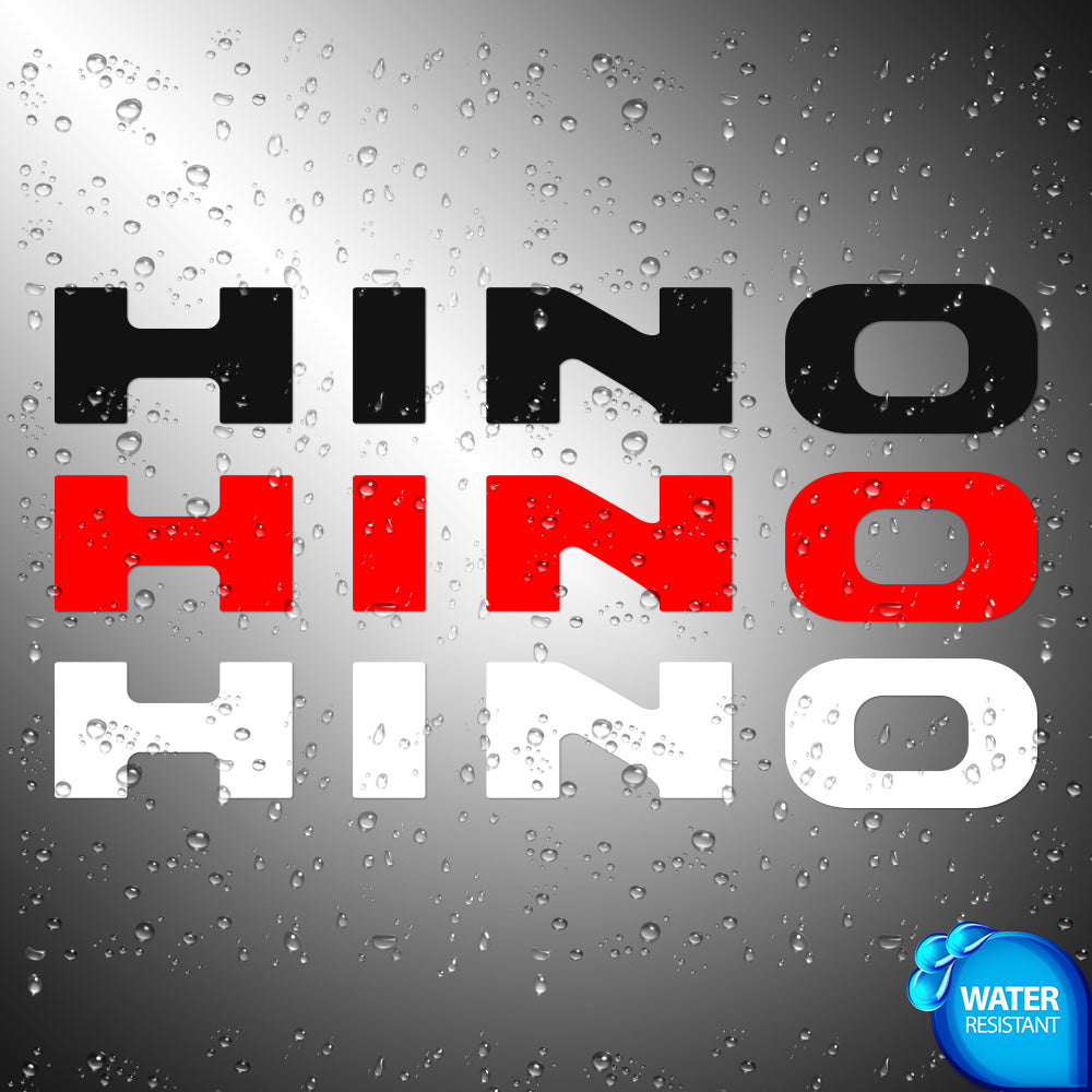 Hino Trucks Sticker Decals (die cut not printed) (Copy)