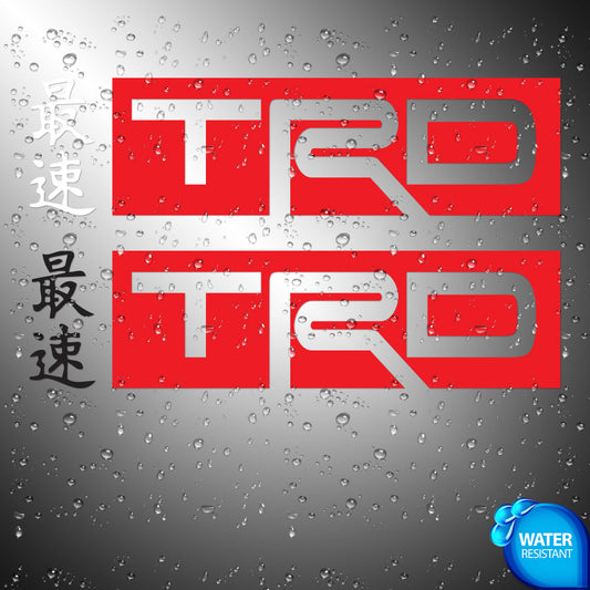 TRD Japan Sticker Decals (not printed) Toyota Racing Development
