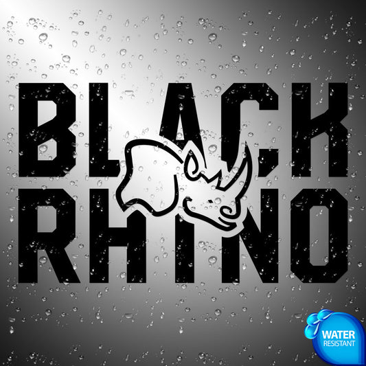 Black Rhino | Sticker Decals (not printed)