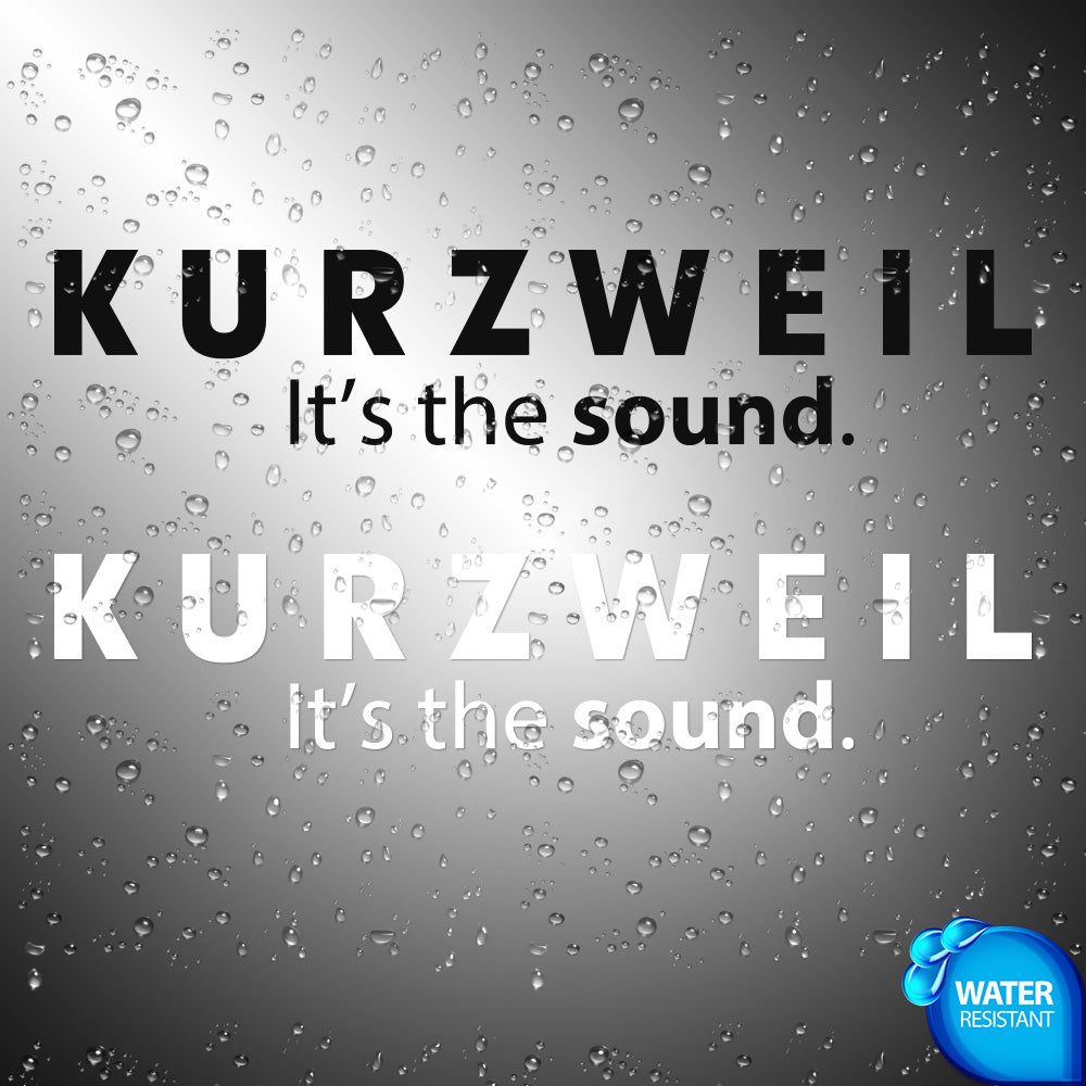 Kurzweil Slogan Sticker Decals (die cut not printed)