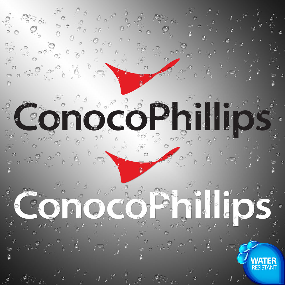 Conoco Phillips Sticker Decals die-cut (not printed) dual color