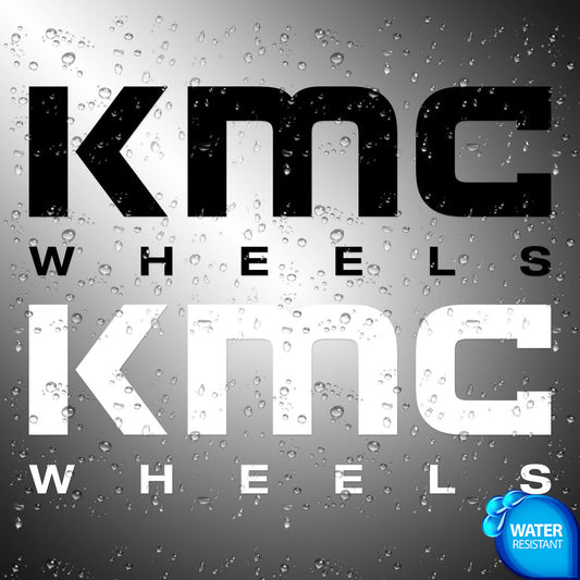 KMC Sticker Decals (not printed) Wheels