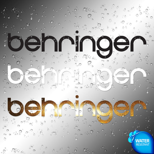 Behringer Sticker Decals (not printed)