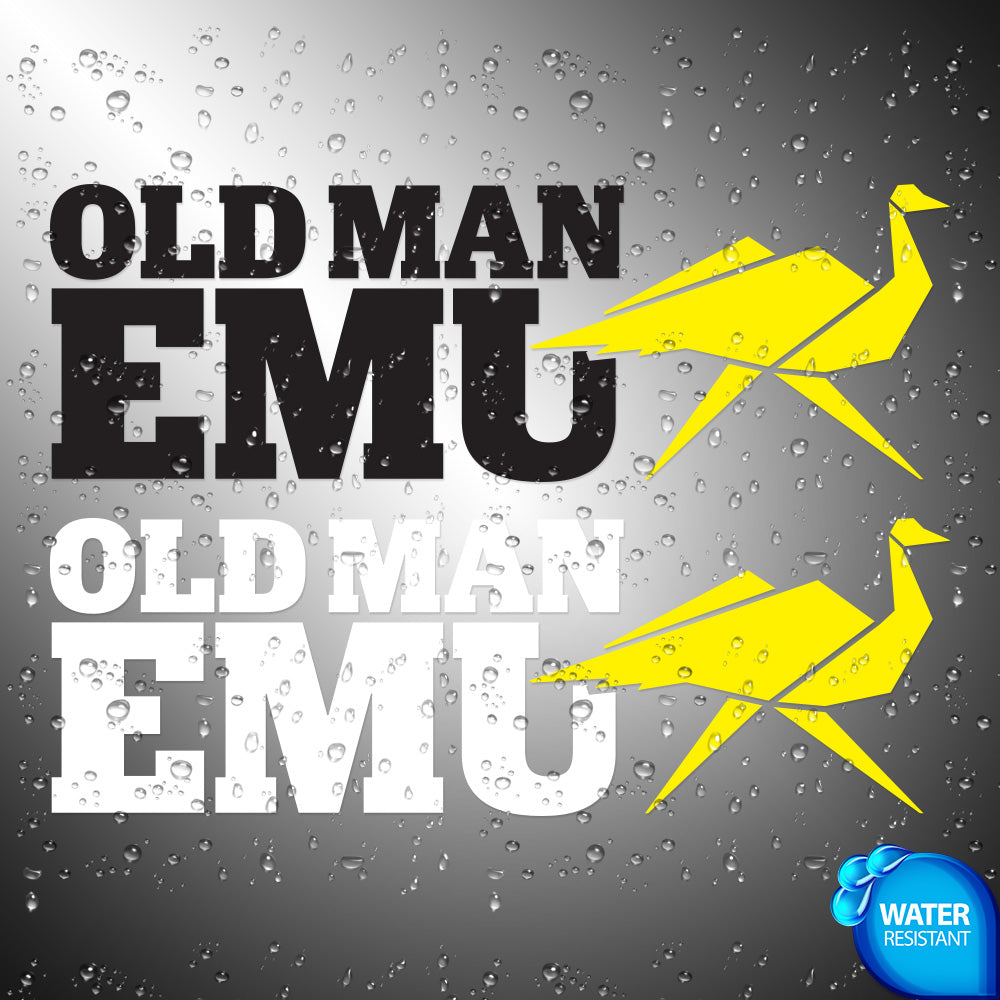 Oldman EMU ARB Sticker Decal (not printed) dual color