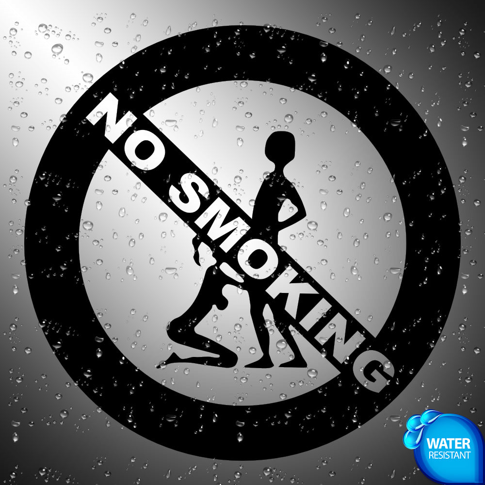 No Smoking Blowjob Sticker Decals (die cut not printed) Sign