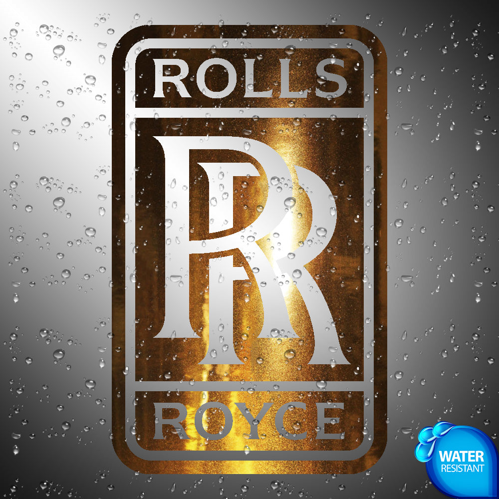 Rolls Royce Sticker Decals 8" high Large (not printed)