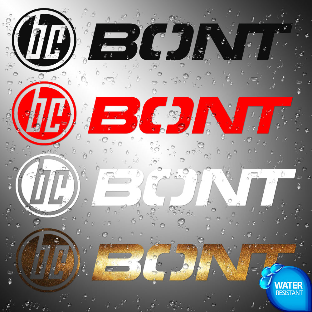Bont Cycling Sticker Decals (not printed)
