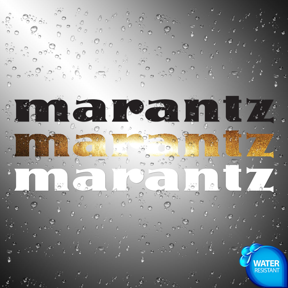 Marantz Sticker Decals (die cut not printed)