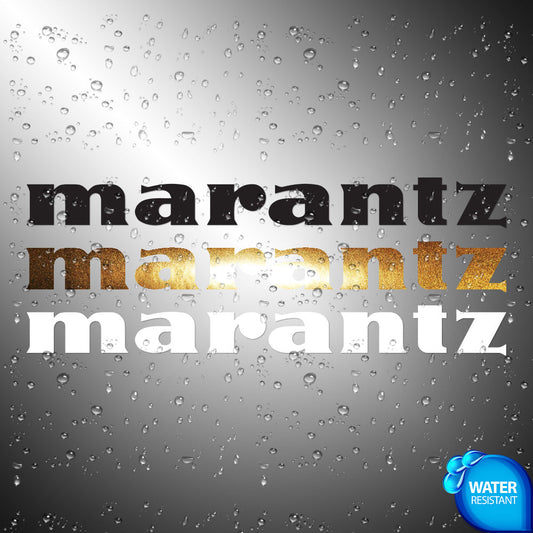 Marantz Sticker Decals (die cut not printed)