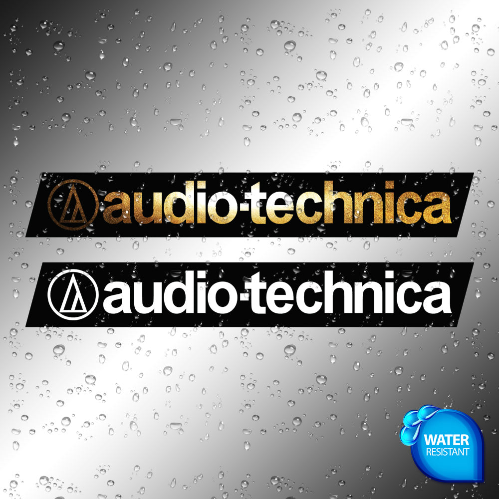 Audio Technica Sticker Decals (not printed) dual color