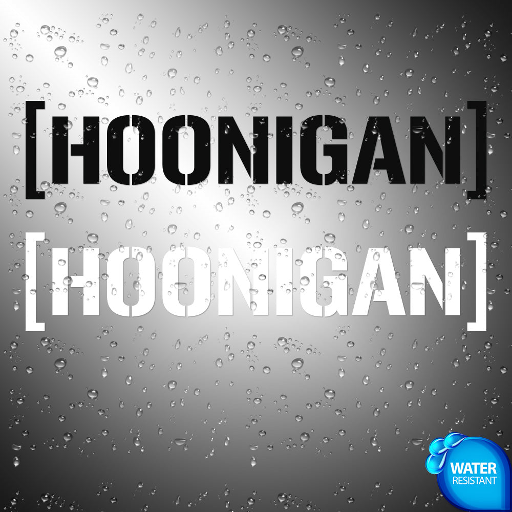 Hoonigan Sticker Decals (not printed)