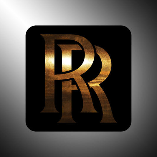 Rolls Royce Badge Sticker Decals (not printed) dual color