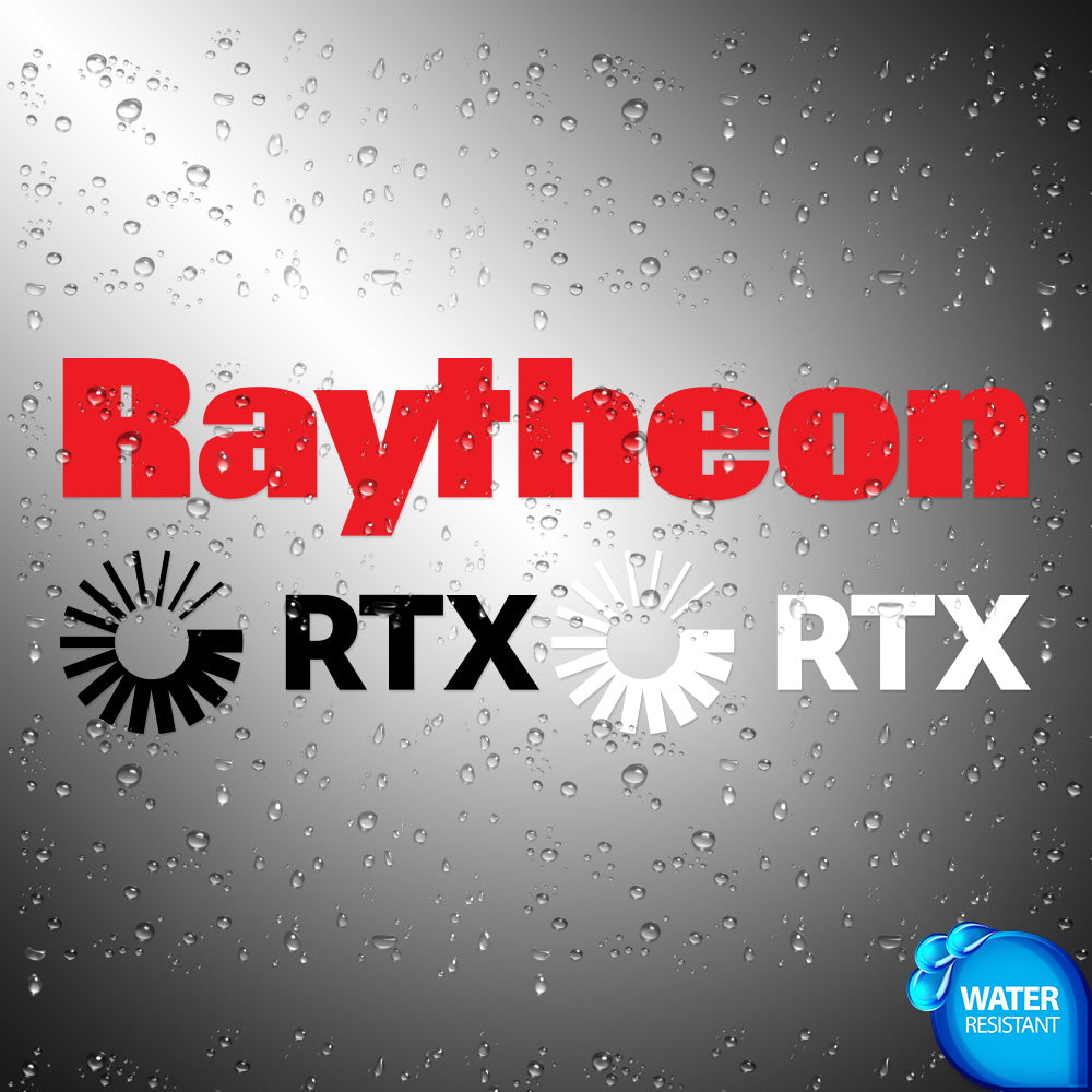3X Raytheon RTX Sticker Decals (not printed)