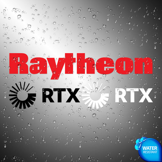 3X Raytheon RTX Sticker Decals (not printed)