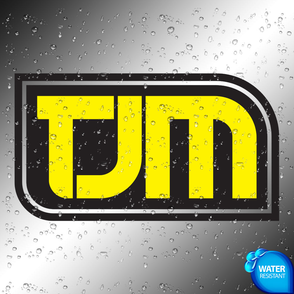 TJM Sticker Decals (die cut not printed)