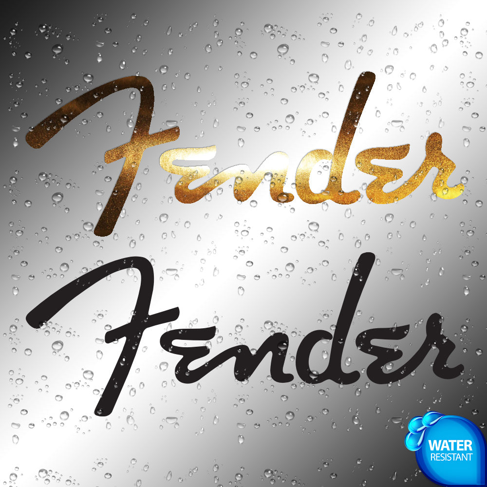 Fender Sticker Decals (die cut not printed)