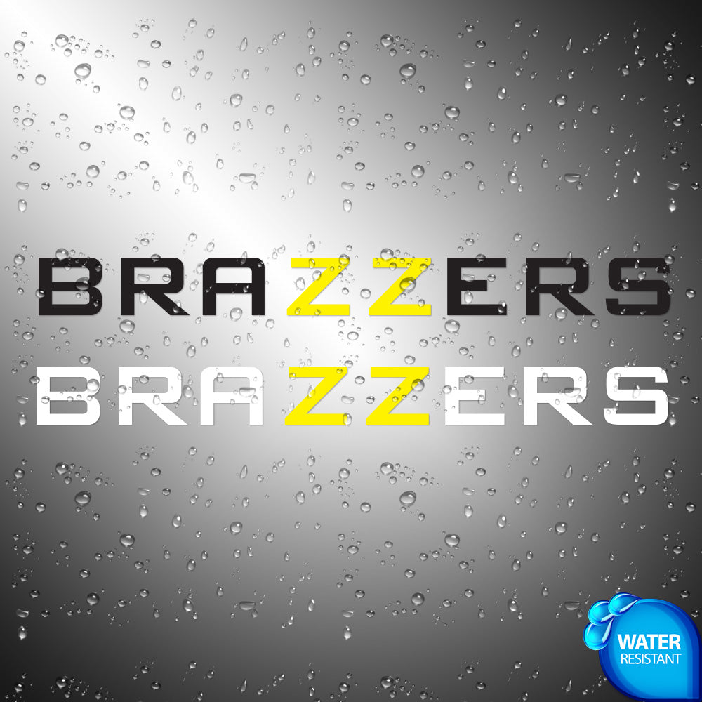 Brazzers Dual Color Sticker Decals (not printed)