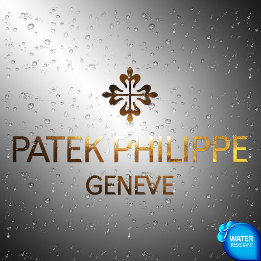 Patek Philip Geneve Sticker Decals 8" wide Large (not printed)